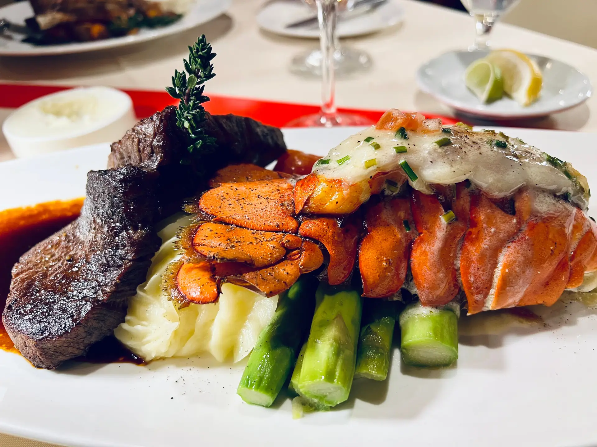 Lavira Prime Steakhouse signature surf and turf
