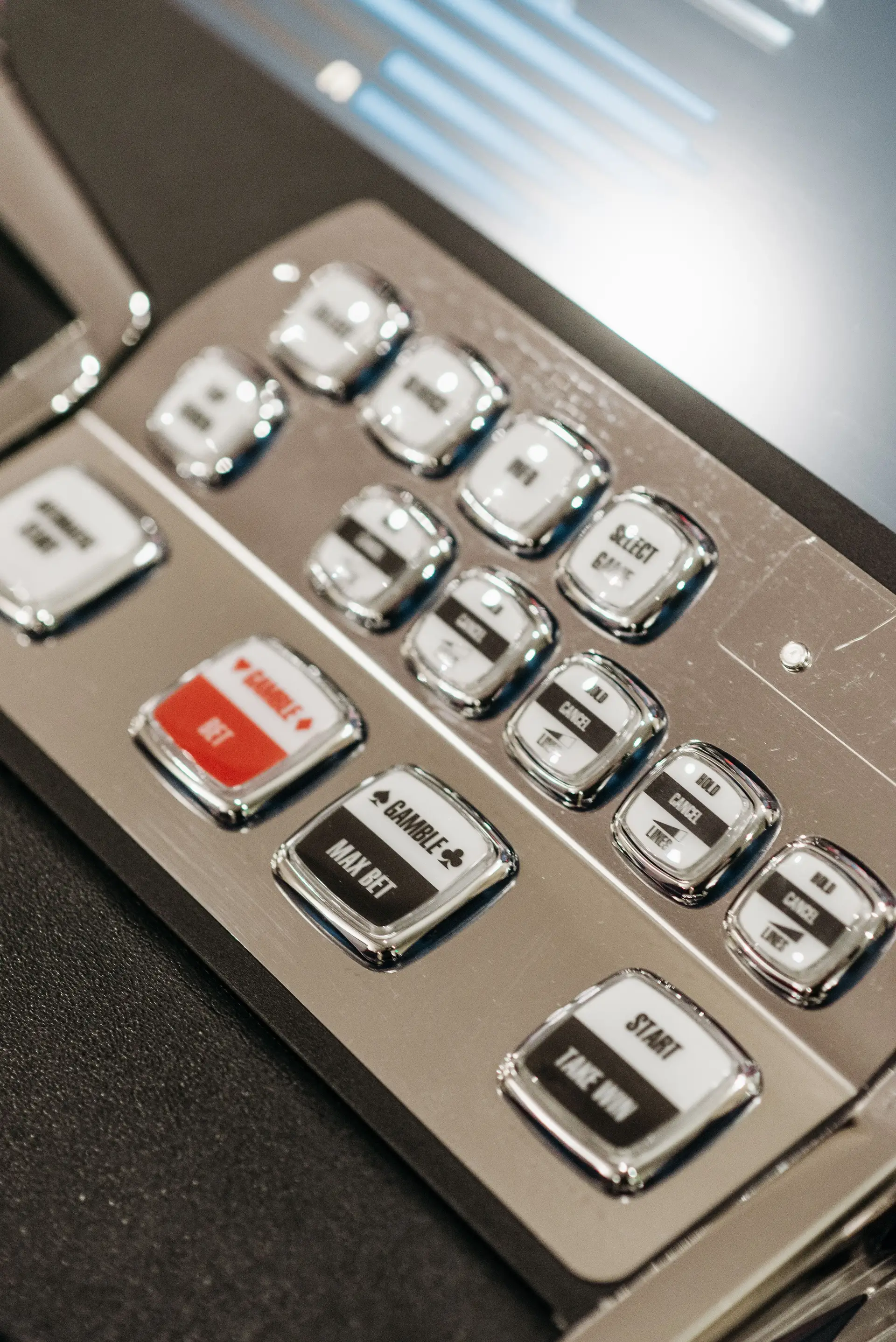 Close up of slot machine